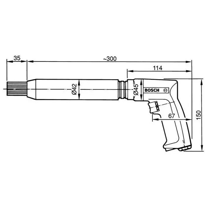 Bosch 607560502 needle scaler