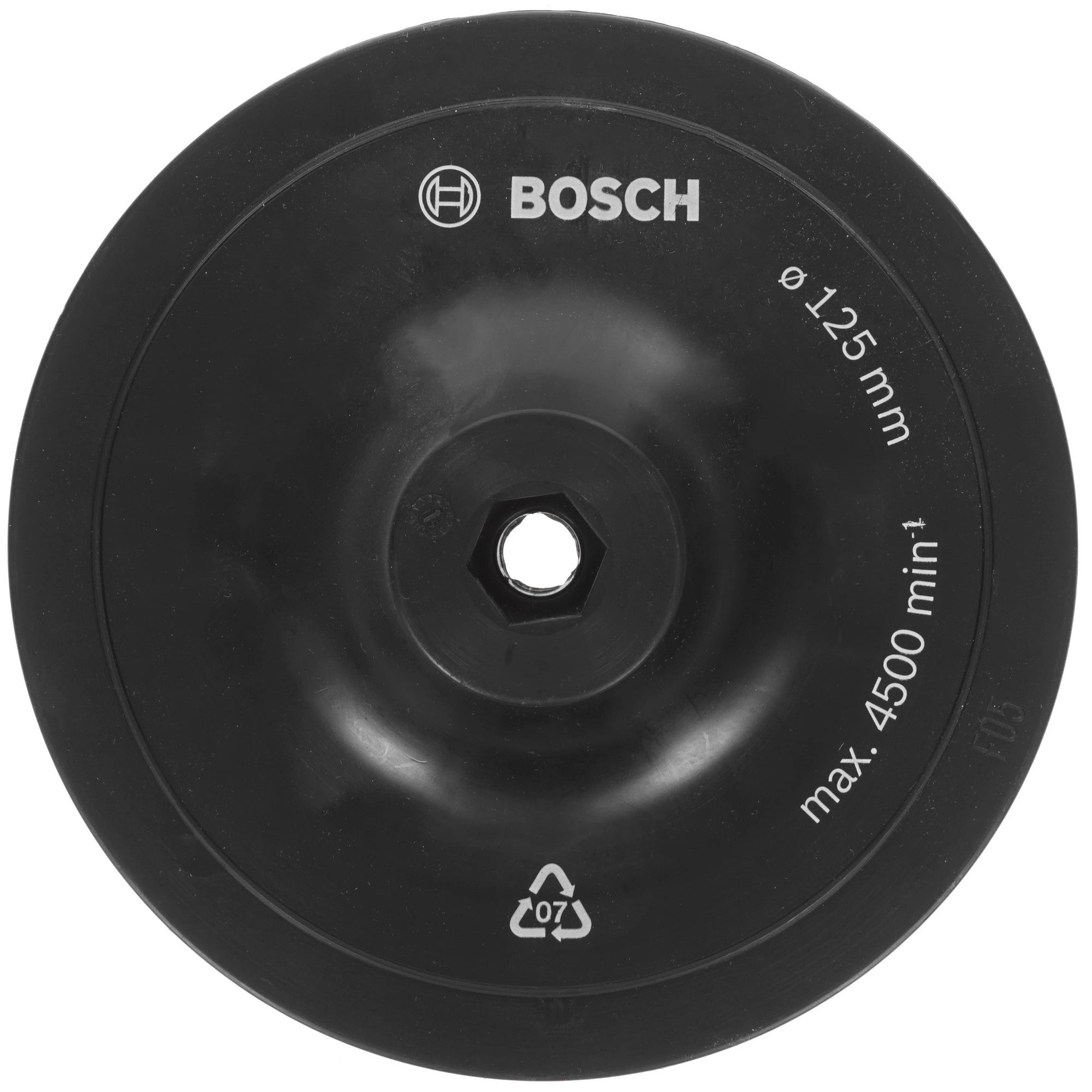 Bosch 125 mm Backing Pad with 8 mm Pin Mount for Drills (1609200240)