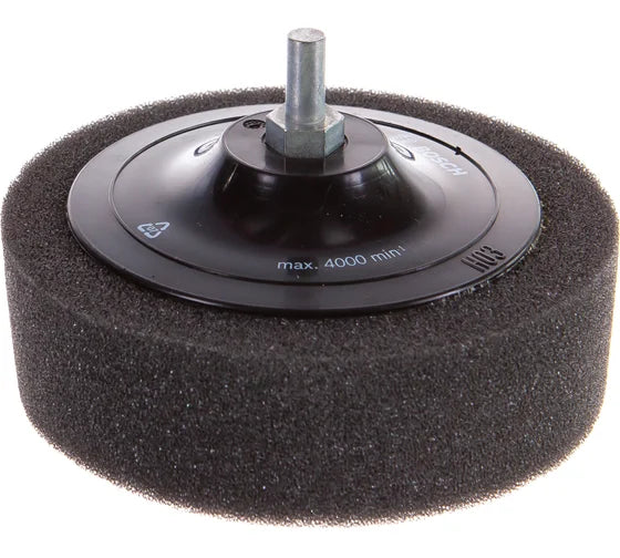 Bosch 125 mm Foam Polishing Pad with Rubber Backing Disc Set (1609200250)