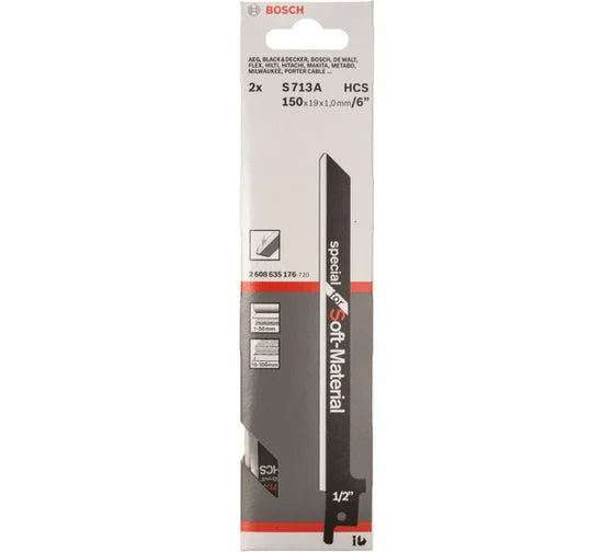 Bosch S 713 AW Special for Soft Material Reciprocating Saw Blade (2608635176)