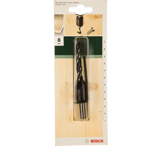Bosch Wood Drill Bit with Countersink (8 mm) 2609255221