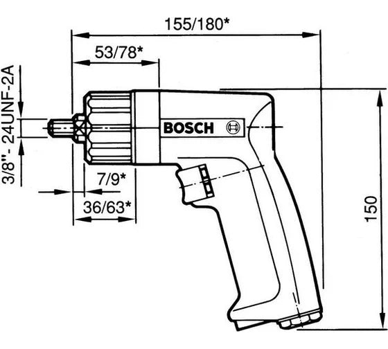 Պնևմատիկ (օդաճնշական) հորատիչ Bosch, 0.607.160.505