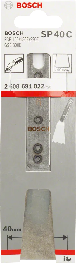 Scraper blade made of spring steel
