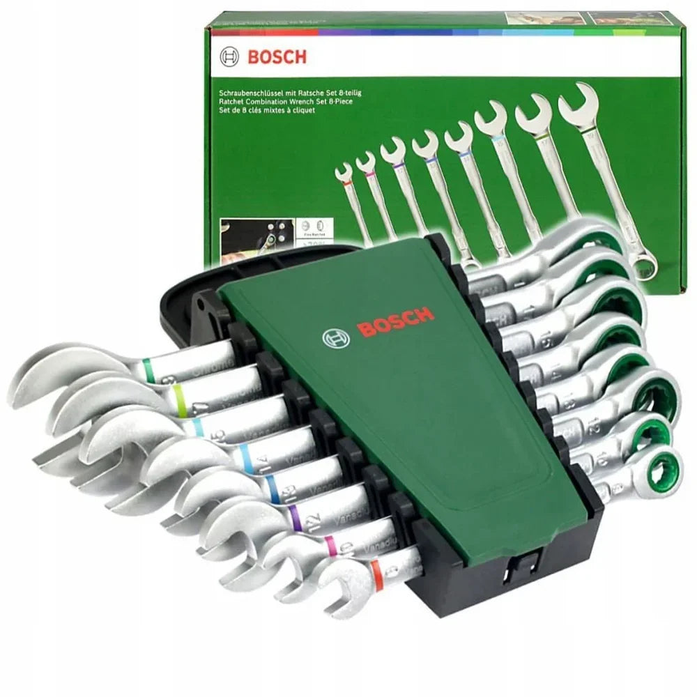 Bosch Wrenches/Ratchet Combination Wrench Set 8-Piece