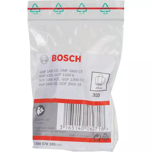 Bosch  սեղմակիր  (collet) նախատեսված GOF 12/1300 ի համար, 8 x 24 mm