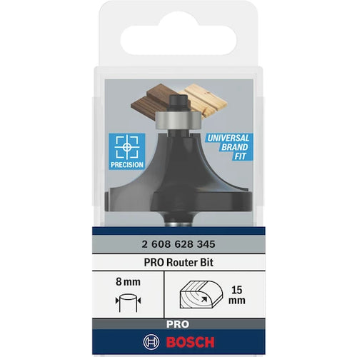Bosch ֆրեզ 8 mm, R1 15 mm, L 22 mm, G 66 mm