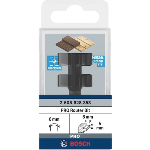 BOSCH ֆրեզ 8 mm, D1 25 mm, L 5 mm, G 58 mm