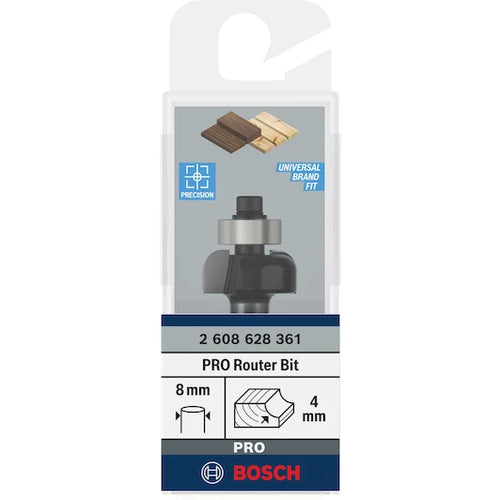 BOSCH ֆրեզ 8 mm,R1 4 mm, D 20.7 mm, L 9 mm, G 53 mm
