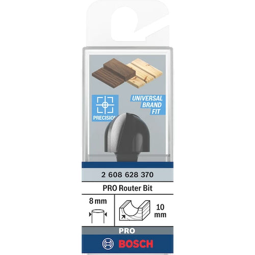 BOSCH ֆրեզ 8 mm,  R1 10 mm, D 20 mm, L 12.4 mm, G 46 mm