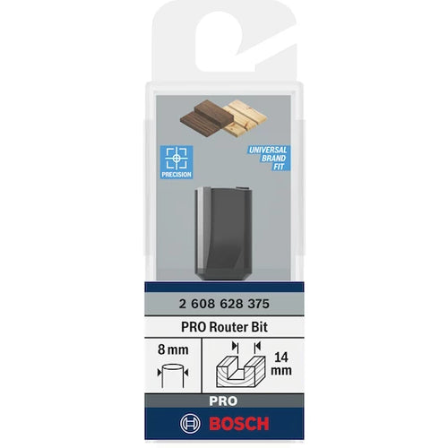 Bosch ֆրեզ  8 mm, D1 14 mm, L 20 mm, G 51 mm