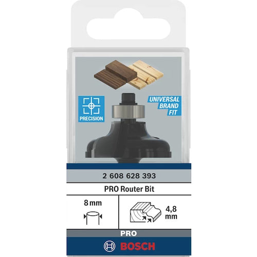 Bosch ֆրեզ 8 mm, R1 4.8 mm, B 11 mm, L 14.3 mm, G 57 mm