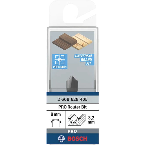 Bosch  ֆրեզ  8 mm, R1 3.2 mm, D 9.5 mm, L 10.2 mm, G 41 mm