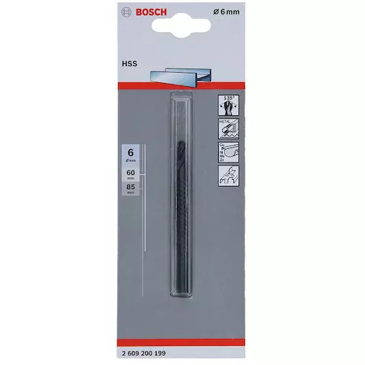 BOSCH  speed drill HSS 6 x 85 mm