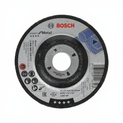 Bosch Professional 115 mm Depressed Center Grinding Disc for Metal (2608600218)