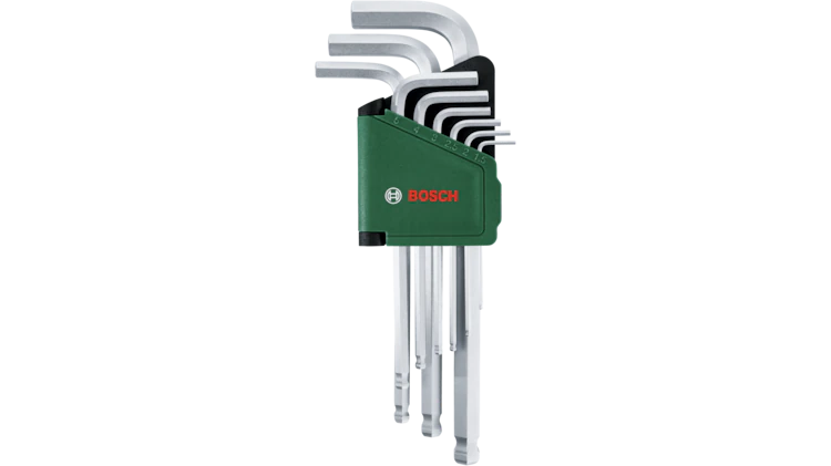 Bosch 9-Piece Hex Key Set (Hexagon-Socket Keys)