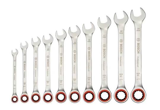 BOSCH  ratchet wrench set 10-piece