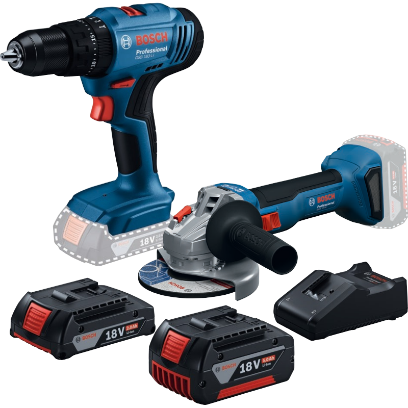 Bosch Professional Combo Kit GSB 183-LI + GWS 18V-8