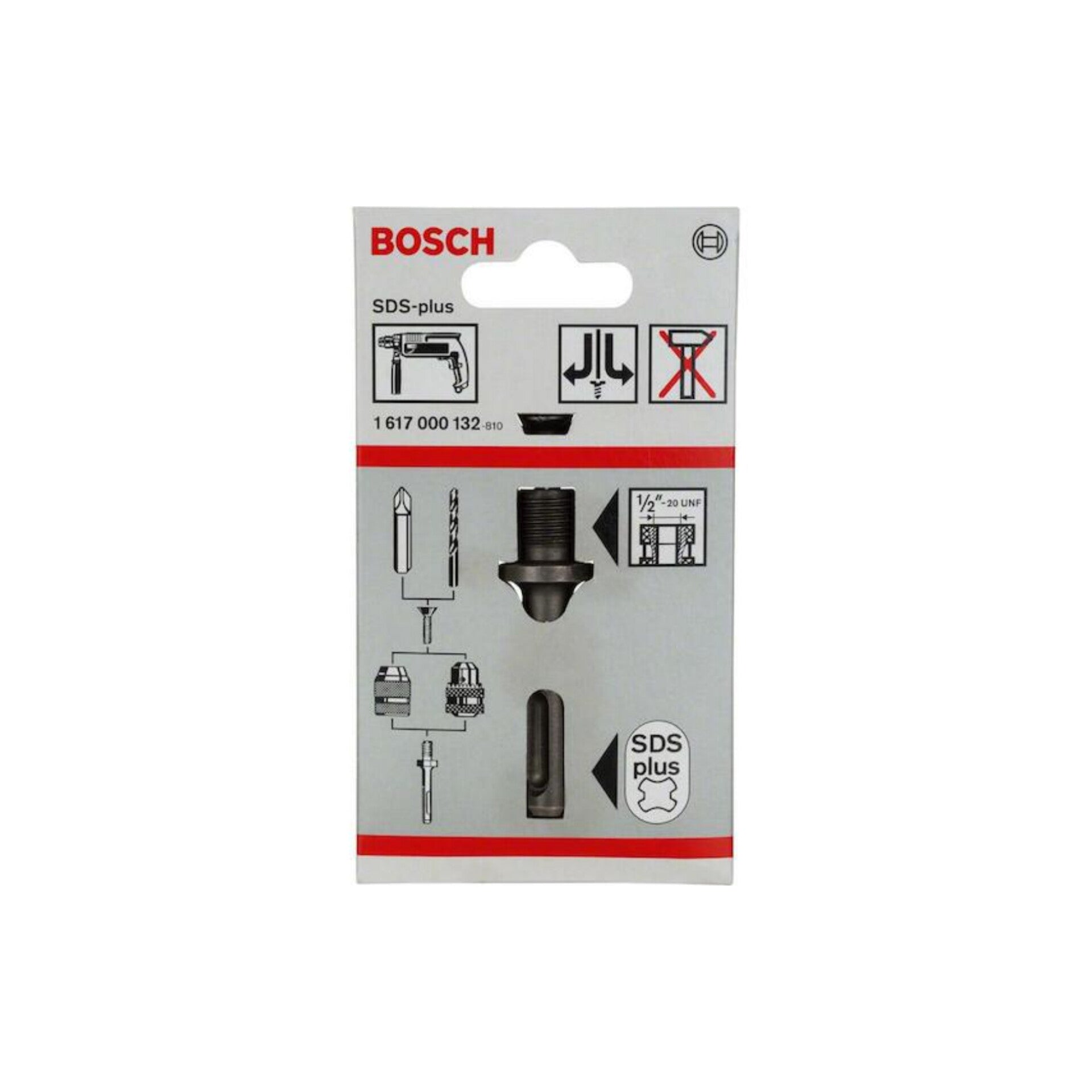 BOSCH  SDS-Plus shank for drill chuck 1/2"-20 UNF