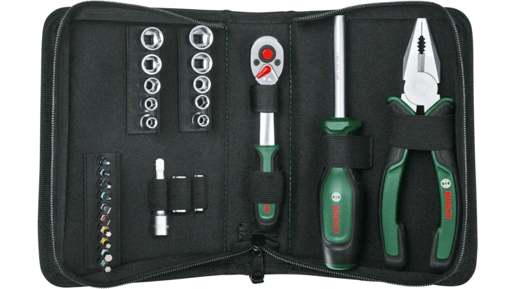 Bosch 26 կտորից բաղկացած ունիվերսալ ձեռքի գործիքների հավաքածու